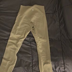 Lululemon leggings. Sage green size 6